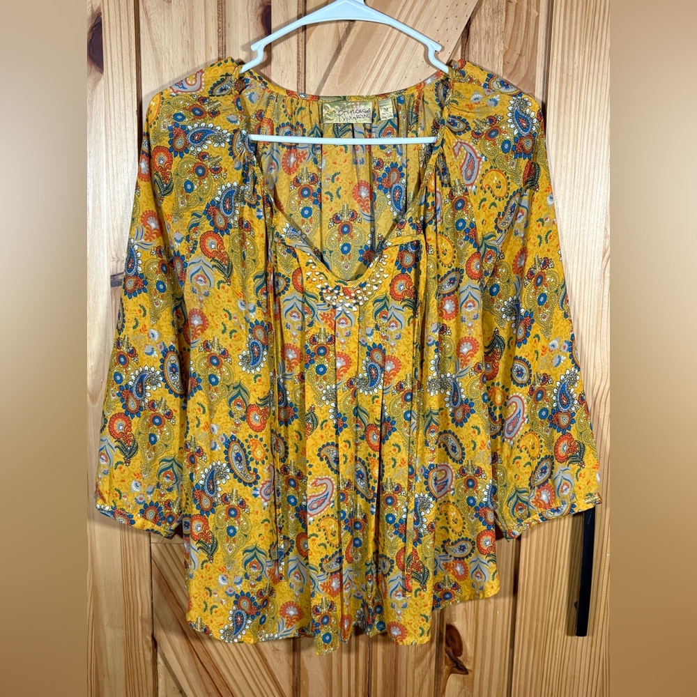 Princess Vera Wang by Vera Wang Flowy Bright Top Women's Size Medium
